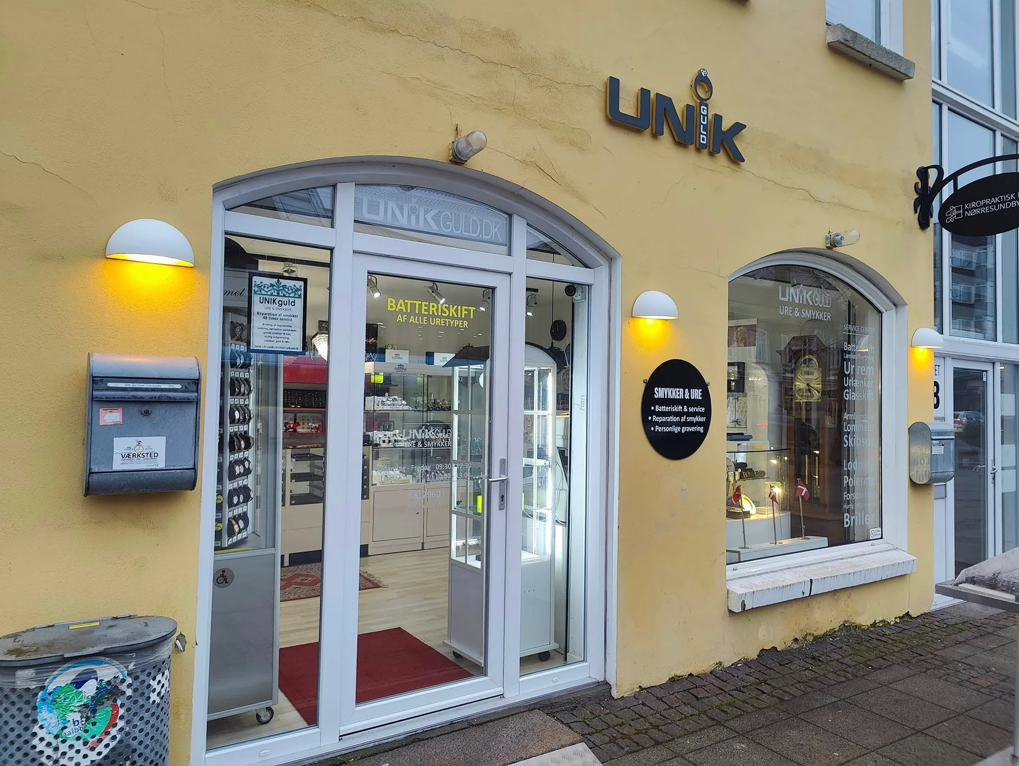 UNIKguld butik på Torvet i Nørresundby – guldsmed 5 minutter fra Aalborg centrum
